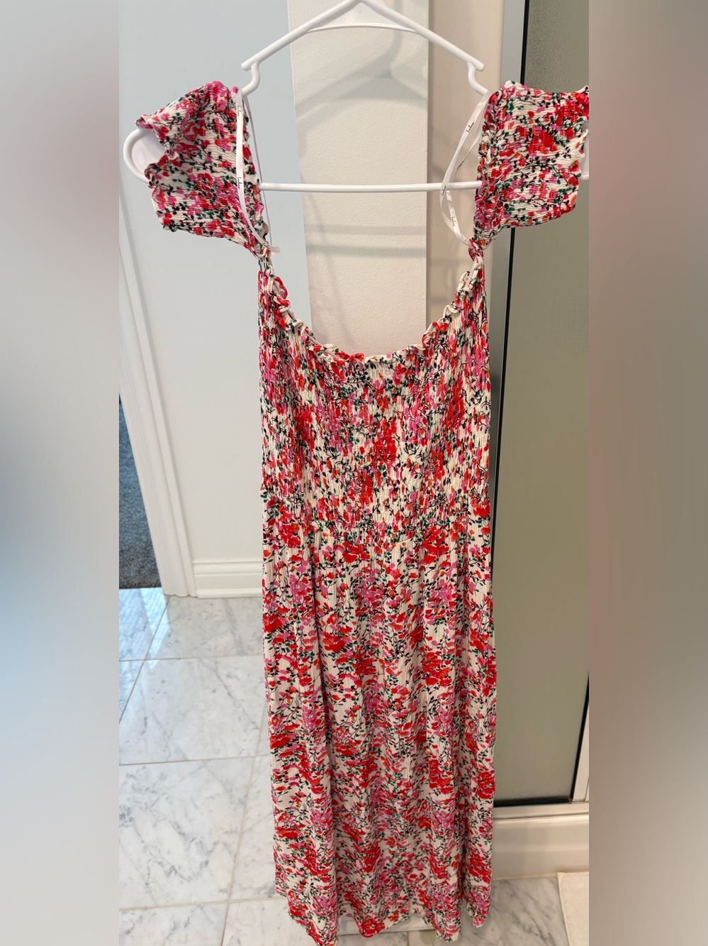 Lulus View From The Meadow Floral Off-Shoulder Midi Dress - Picture 4 of 6